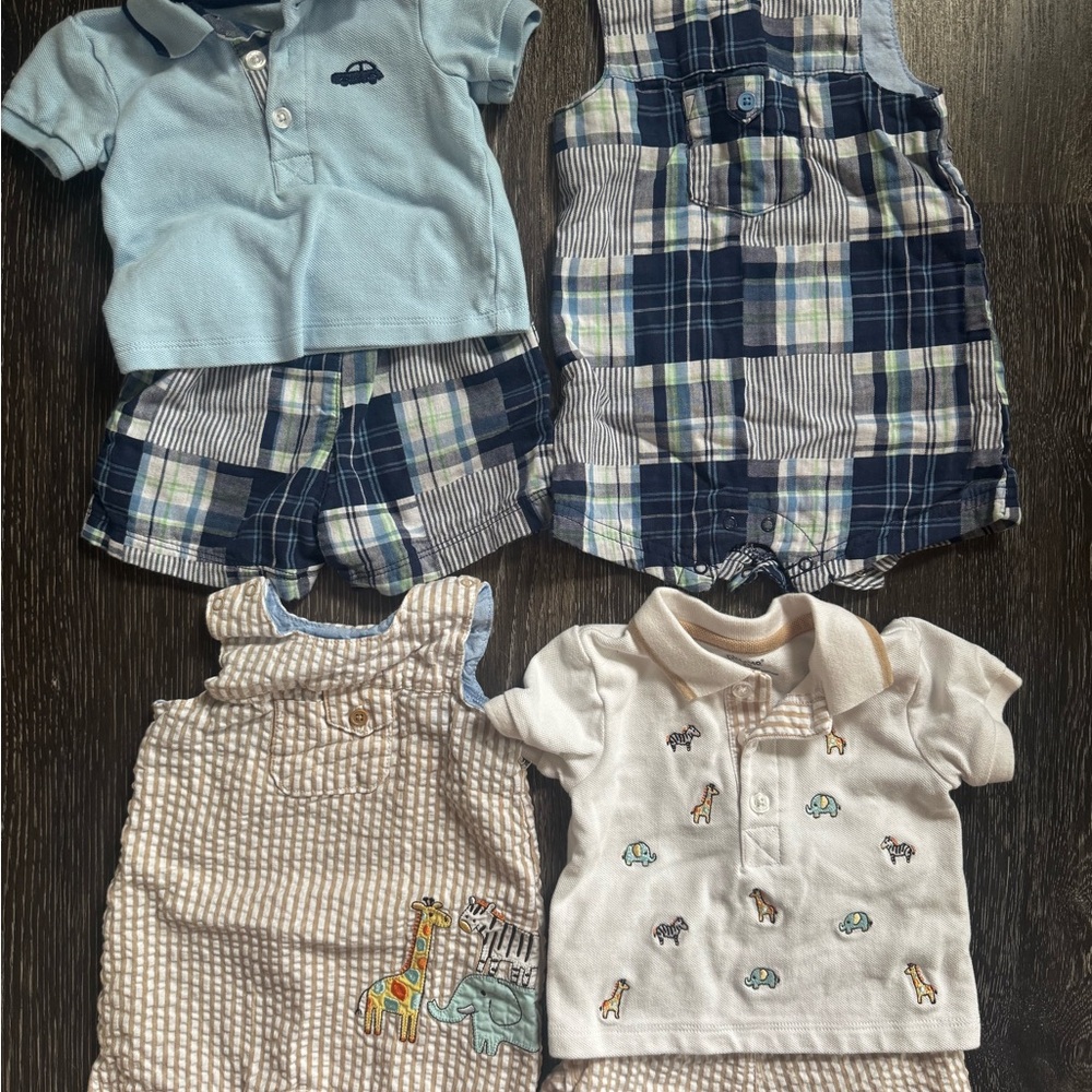 Two Sets of Little Me Boys Outfits 3M - NWOT